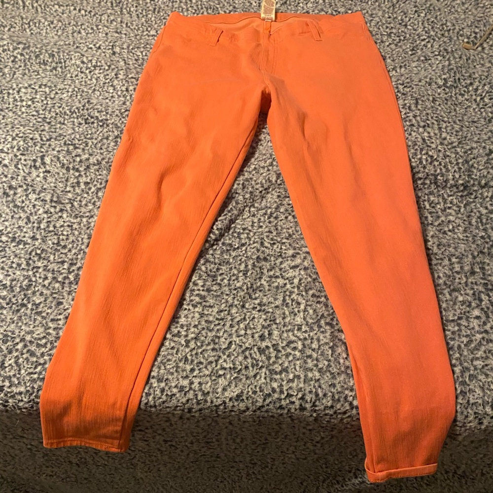 Orange faded glory stretchy pants size L